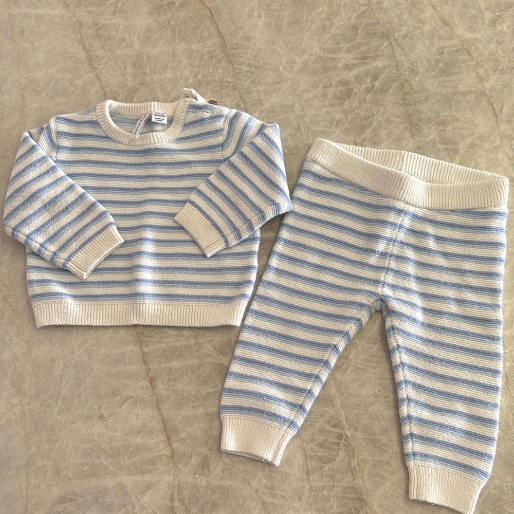 Janie and Jack boys sweater set size 6-12M